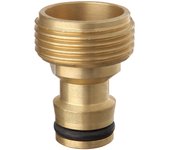 TATAY Metal Line - Conector Universal para Grifo de 3/4" Macho. Racor de Latón
