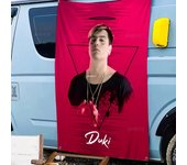 D-duki Rapper Small Size Cheerleading Banner Hand Pulled Flag Outdoor Atmosphere Flags