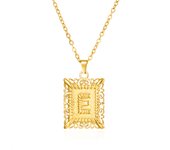 Gold Color 26 Alphabet Necklace For Women Men Stainless Steel Initial Letter Clavicle Chain Choker Birthday Party Jewelry Gifts