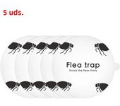 Flea Killer Trap with 2 Glue Discs Pad Bed Bug Trap Light Bulb Safe for Children Pet Dog Cat Best Control for Home House Inside