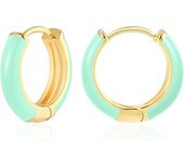 MESOVOR Pendientes de Aro de oro Pequeños para Mujeres, Aretes Huggie Livianos Plateados de oro de 18k | Regalos de Aretes Hipoalergénicos para Niñas amarillo caliente