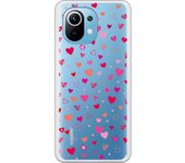 Funda original compatible con Xiaomi Mi 11 - Corazoncitos de colores