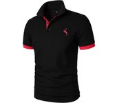 Polo de manga corta para hombre con bordado de verano