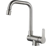 Kitchen faucet for front window, 360° swivel, folding mixer, 2 spray modes, single lever folding faucet EL9005