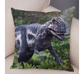 Jurassic Dinosaur Cushion Cover Decorative Wild Animal Print Pillowcase for Car Sofa Home Decor  45x45cm