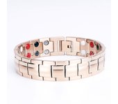 Pulsera de Maple inoxidable para hombre, joyería de Maple de Titanium, pulsera de Energía con imán de germanio, joyería popular Negra 246