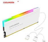 5V-3PIN ARGB RAM Heatsink Aura Sync DDR4 DDR3 Memory Heat Sink with Thermal Silicone Pad for Desktop Computer PC Memory