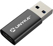 Adaptador Unyka USB 3.0 a USB-C 53156 – Alta Velocidad, Diseño Compacto y Reversible | Ideal para MacBook, portátiles, móviles y más