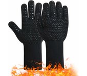 Guantes de Horno de Silicona Antideslizantes 800 °C Negro
