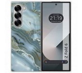 Tumundosmartphone Funda Carcasa Dura para Samsung Galaxy Z Fold 6 5G diseño Mármol 09 Dibujos