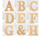 6 Inch Designable Wood Letters Unfinished Wood Letters for Wall Decor Decorative Standing Letters Slices Sign Board Decoration f