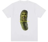 Picolas Cage Fun Nicolas Cage Meme Pattern Tshirt Women's Fashion Harajuku Tshirt Casual Short Sleeve Oversized T-shirt