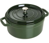 Staub La Cocotte 26 cm, redondo, Albahaca, Hierro fundido