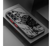 Case For Samsung Galaxy S23 Ultra S22 S20 FE S21 5G Matte Phone Cover S10 Note 20 10 Lite Luxury Funda Chainsaw Man Anime Shell