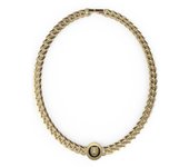Guess Collar Hombre Lion King De Acero Dorado