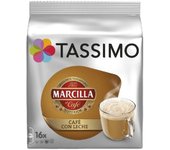 TASSIMO Marcilla café con leche estuche 16 cápsulas - CAJA de 5 Estuches Total 80 Capsulas