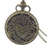 Fashionable Multiple Spherical Styles Vintage Relief Steampunk Carved And Hollowed Out Roman 15 Types Pocket Watch On Chain