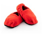 InnovaGoods® Zapatillas de casa calentables en microondas, calientan tus pies de forma rápida y cómoda, con diseño de zapatillas y función calentable, ideal para el invierno. Rojo