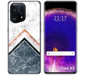 Funda Silicona para Oppo Find X5 5G diseño Mármol 05 Dibujos