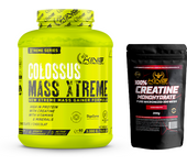 Colossus Mass King Nutrition Xtreme – Gainer con Digezyme, Maltodextrina y Sucralosa para Masa Muscular + Creatina 200Gr