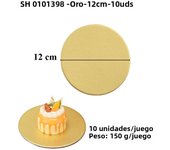 Golden Coated Round Cake Board Diameter 10-30CM Available Cake Cardboard Cake Dessert Tray Pastry Circle Cardboard Base