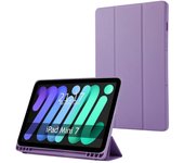 Tumundosmartphone Funda con Tapa Smart para Apple iPad Mini 7 (2024) color Morada