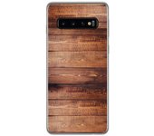 Tumundosmartphone Funda Gel Tpu para Samsung Galaxy S10 Plus diseño Madera 02 Dibujos