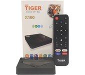Global Version Tiger android 12 BT5.0 WIFI DUAL TV Box X100 4K Ultra HD  Media Player HDR 2GB 32GB WiFi Google TV-offical Netflix-official Smart TV Box 12