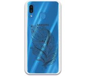 Funda compatible con Samsung Galaxy A30 - Pluma mandala