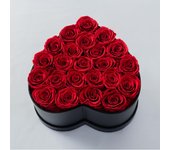 Caja en forma de Corazón de 27 Rosas eternas: Rosas eternas, Regalos de Rosas eternas para tu esposay Amante, San Valentín