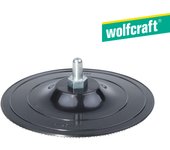 Plato para taladro ,fixoflex, vástago redondo 8mm ø125 2223000 wolfcraft