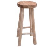 vidaXL Taburete de cocina de madera de teca