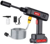 Pistola de agua pulverizada de alta presión inalámbrica para lavado de coches, 500 W, 60 bar, batería de litio de 21 V, generador de espuma, lavadora de coches para el hogar.