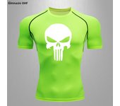 Men's Shirt Gym Workout Fitness Compression Shirts Rash Guard Short Sleeve Undershirts Baselayer Athletic Tshirt Tees Tops Mens