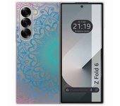 Tumundosmartphone Funda Carcasa Dura Transparente para Samsung Galaxy Z Fold 6 5G diseño Mandala Dibujos