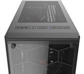 KRUX Leda Caja PC ATX Negro Gaming SIN Fuente