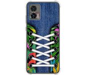 Funda Silicona Antigolpes para Motorola Edge 30 Neo 5G diseño Zapatillas 13 Dibujos