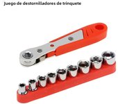 Right Angle Ratchet Wrench Screwdriver Socket Nut Set Metric Screw Driver Bit 1/4 Hexagon Handle Drive Torx Slot Hand Tool 90