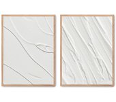 Set de 2 cuadros calidad premium con marco de madera - 30x40 cm o 50x70 cm - POSTER LAB