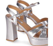 Chika10 JOLIE 13 Sandalia Plataforma Plata/Silver
