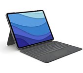 Logitech Funda con Teclado para Ipad Pro 12,9 Pulgadas - Retroiluminado - Soporte - Trackpad - Smart Connector - QWERTY Español - Gris