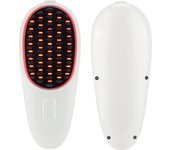 Peine de masaje anticaída de cabello, masajeador eléctrico inalámbrico para el cuero cabelludo, terapia fotomagnética, color rojo, para el cuidado de la liebre