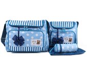 Conjunto de cuatro bolsos de mamá con estampado de lunares grandes y de moda, multifuncionales, de gran capacidad, con diseño de mariposas, para festivales, de un solo hombro, para madre y bebé.