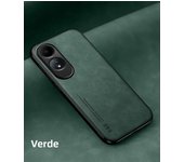Luxury Leather Case for OPPO A60 4G A79 A58 A78 A98 A57 A97 A96 A95 A74 A53 A32 4G 5G Cover with Metal Plate Support Car Hold