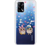 Funda compatible con Oppo A74 4G - Pareja Buhos