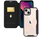 Tumundosmartphone Funda Híbrida con Tapa Magnética para Iphone 13 (6.1) color Negra