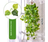 Artificial Hanging Plant Fake Ivy Leaves Vine 105cm/41in Clover Plant Greenery for Window Porch Garden Pot Indoor Outdoor Decor