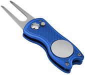 Herramienta de reparación de divot de golf con botón emergente y marcador de bola magnética, Ligero, portátil, mini herramienta de reparación de Divot