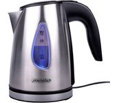 Mesko MS1351 Hervidor Agua Eléctrico 1 Litro Acero Inoxidable, sin BPA, Inalámbrico, Apagado Automático, 1630W, Acero Inoxidable