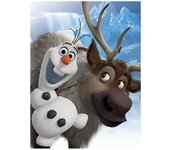 DISNEY (FROZEN) - LIENZO 30X40 OLAF & SVEN